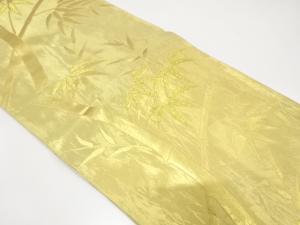 アンティーク　竹笹模様織り出し袋帯（材料）